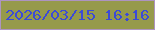 文字の大きさ：3、枠の色：ad94c1、背景の色：969a4b、文字の色：3b4ad8 無料ブログパーツのブログ時計
