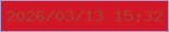 文字の大きさ：2、枠の色：ad9cce、背景の色：d11628、文字の色：a1462d 無料ブログパーツのブログ時計
