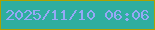 文字の大きさ：3、枠の色：ada100、背景の色：2eae9f、文字の色：96a8f6 無料ブログパーツのブログ時計