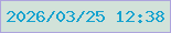 文字の大きさ：3、枠の色：ada3dd、背景の色：d2e2d9、文字の色：17a3cf 無料ブログパーツのブログ時計