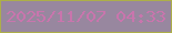 文字の大きさ：2、枠の色：adae4a、背景の色：98879f、文字の色：c975ad 無料ブログパーツのブログ時計
