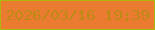文字の大きさ：5、枠の色：adb70b、背景の色：eb7b30、文字の色：bd8b13 無料ブログパーツのブログ時計