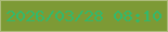 文字の大きさ：2、枠の色：adbb7b、背景の色：7d9a35、文字の色：32b96b 無料ブログパーツのブログ時計