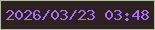 文字の大きさ：5、枠の色：adbe9f、背景の色：2f2122、文字の色：a66ff4 無料ブログパーツのブログ時計