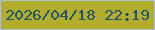 文字の大きさ：3、枠の色：adc3c9、背景の色：b3ad2c、文字の色：1b546c 無料ブログパーツのブログ時計