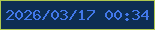文字の大きさ：3、枠の色：adc84f、背景の色：0d2e53、文字の色：4278e9 無料ブログパーツのブログ時計