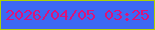 文字の大きさ：3、枠の色：add201、背景の色：3d68f3、文字の色：dc137a 無料ブログパーツのブログ時計