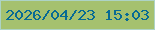 文字の大きさ：2、枠の色：add3c6、背景の色：a5c16f、文字の色：076a94 無料ブログパーツのブログ時計