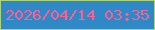 文字の大きさ：1、枠の色：add478、背景の色：2f89c6、文字の色：fe5f94 無料ブログパーツのブログ時計