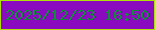 文字の大きさ：1、枠の色：ade109、背景の色：8a0bbf、文字の色：0d9035 無料ブログパーツのブログ時計