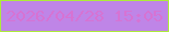 文字の大きさ：5、枠の色：adeb3b、背景の色：bf85e7、文字の色：d673d3 無料ブログパーツのブログ時計
