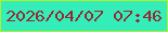 文字の大きさ：3、枠の色：adf030、背景の色：35edb8、文字の色：922b35 無料ブログパーツのブログ時計