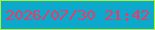 文字の大きさ：4、枠の色：adf529、背景の色：0ca9cc、文字の色：ee3963 無料ブログパーツのブログ時計