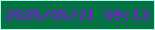 文字の大きさ：3、枠の色：adfbe3、背景の色：047245、文字の色：9209f0 無料ブログパーツのブログ時計
