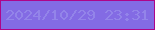 文字の大きさ：4、枠の色：ae0589、背景の色：836be4、文字の色：9384e9 無料ブログパーツのブログ時計