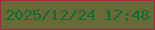 文字の大きさ：3、枠の色：ae2344、背景の色：696937、文字の色：0e6f36 無料ブログパーツのブログ時計