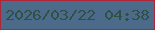 文字の大きさ：4、枠の色：ae2638、背景の色：4c6a8a、文字の色：304f45 無料ブログパーツのブログ時計