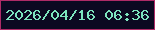 文字の大きさ：5、枠の色：ae2b67、背景の色：0b0921、文字の色：7ce5be 無料ブログパーツのブログ時計