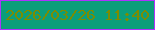 文字の大きさ：5、枠の色：ae32fd、背景の色：0c9e7a、文字の色：7b8c02 無料ブログパーツのブログ時計