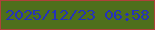 文字の大きさ：4、枠の色：ae413a、背景の色：4e6f1c、文字の色：2532b9 無料ブログパーツのブログ時計