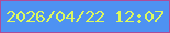 文字の大きさ：5、枠の色：ae4c99、背景の色：4e92f2、文字の色：dbf860 無料ブログパーツのブログ時計
