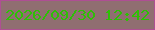 文字の大きさ：2、枠の色：ae4f93、背景の色：906e71、文字の色：2ec006 無料ブログパーツのブログ時計
