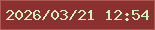 文字の大きさ：1、枠の色：ae5854、背景の色：8b3030、文字の色：d1f1bc 無料ブログパーツのブログ時計