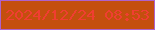 文字の大きさ：2、枠の色：ae62cb、背景の色：c44f0e、文字の色：f03e32 無料ブログパーツのブログ時計