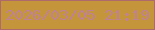 文字の大きさ：3、枠の色：ae6a6a、背景の色：c5953c、文字の色：bf8196 無料ブログパーツのブログ時計