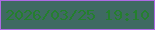 文字の大きさ：5、枠の色：ae6ae4、背景の色：3f6a62、文字の色：247f2e 無料ブログパーツのブログ時計