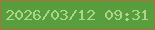文字の大きさ：2、枠の色：ae6e3f、背景の色：599e3c、文字の色：add68d 無料ブログパーツのブログ時計