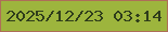 文字の大きさ：4、枠の色：ae6e58、背景の色：9db53d、文字の色：2f3d1b 無料ブログパーツのブログ時計