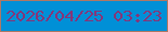 文字の大きさ：3、枠の色：ae7765、背景の色：0090d7、文字の色：863578 無料ブログパーツのブログ時計