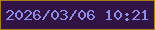 文字の大きさ：1、枠の色：ae7b1e、背景の色：311344、文字の色：8e8de7 無料ブログパーツのブログ時計