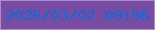 文字の大きさ：3、枠の色：ae8bce、背景の色：774ca2、文字の色：0f6ad7 無料ブログパーツのブログ時計