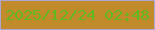 文字の大きさ：4、枠の色：aea6d2、背景の色：c18b2c、文字の色：60b81d 無料ブログパーツのブログ時計