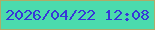 文字の大きさ：3、枠の色：aeac67、背景の色：4bdbad、文字の色：3736d8 無料ブログパーツのブログ時計