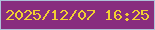 文字の大きさ：4、枠の色：aec1d8、背景の色：882d7e、文字の色：f2cf32 無料ブログパーツのブログ時計