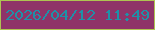 文字の大きさ：1、枠の色：aec452、背景の色：8f3468、文字の色：1e91a8 無料ブログパーツのブログ時計