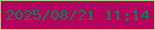 文字の大きさ：4、枠の色：aece88、背景の色：b5015b、文字の色：117e50 無料ブログパーツのブログ時計