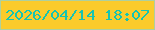 文字の大きさ：1、枠の色：aed09f、背景の色：fbcb2c、文字の色：16c4b2 無料ブログパーツのブログ時計