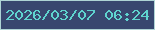 文字の大きさ：5、枠の色：aed4d5、背景の色：38476f、文字の色：5fd4cf 無料ブログパーツのブログ時計