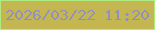 文字の大きさ：4、枠の色：aeec81、背景の色：c4b651、文字の色：9291be 無料ブログパーツのブログ時計