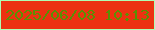 文字の大きさ：5、枠の色：aefeb3、背景の色：ec3211、文字の色：5a9004 無料ブログパーツのブログ時計