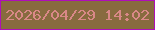 文字の大きさ：3、枠の色：af0fb9、背景の色：886b3f、文字の色：d98887 無料ブログパーツのブログ時計