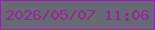 文字の大きさ：4、枠の色：af14c4、背景の色：636c73、文字の色：9f2495 無料ブログパーツのブログ時計