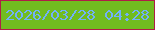 文字の大きさ：5、枠の色：af1d47、背景の色：71bc20、文字の色：71b1f9 無料ブログパーツのブログ時計