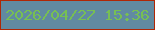 文字の大きさ：1、枠の色：af2706、背景の色：618aa1、文字の色：77bf53 無料ブログパーツのブログ時計
