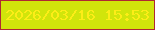 文字の大きさ：5、枠の色：af2932、背景の色：d1e50b、文字の色：fded17 無料ブログパーツのブログ時計