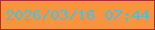 文字の大きさ：3、枠の色：af2d32、背景の色：f8943f、文字の色：45c2e0 無料ブログパーツのブログ時計